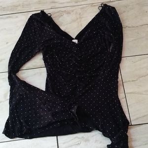 Lovely black and white blouse